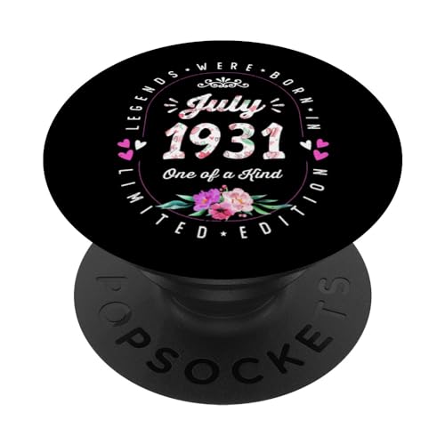 Comprar Regalos Cumpleaños Floral - Las Leyendas nacen en Julio 1931 PopSockets PopGrip Intercambiable Ofertas 2024 | regaloscumple.com