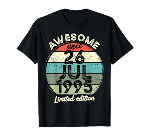 Consigue ahora 26 julio 1995 30 cumpleaños 30 años Cumpleaños 2025 Cumpleaños Camiseta Top Precio 2025 | regaloscumple.com