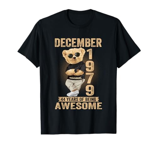 Comprar Diciembre 1979 44 Cumpleaños 2023 44 años Ideas para regalar ser impresionante Camiseta Rebajas 2025 | regaloscumple.com