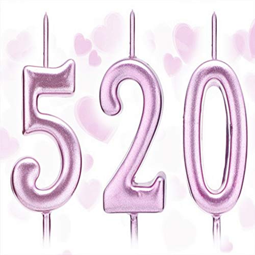 Ofertas de última hora Feelairy 10 Piezas Números de Velas de Pastel Cumpleaños Número
