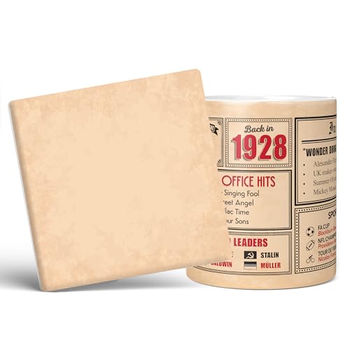 Comprar Mug Monster - Regalo 97 cumpleaños – Taza vuelta en 1928 regalo Catálogo para hombres y mujeres regalos para el 97 aniversario taza blanca 11 onzas y posavasos Top Precio 2025 | regaloscumple.com