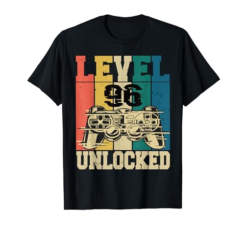 Comprar 96 Cumpleaños Gamer Gamer 96 Años Nivel 96 Desbloqueado Camiseta Top Regalos Precio 2025 | regaloscumple.com
