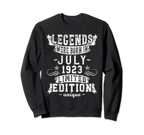Comprar Cumpleaños Julio 1923 Edición Limitada Regalo Legend July BlackFriday Sudadera Ofertas 2024 | regaloscumple.com