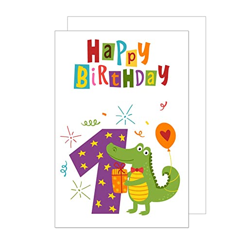 Comprar Edition Seidel tarjeta cumpleaños premium exclusiva para el 1er cumpleaños con sobre. Tarjeta Regalos felicitación cumpleaños infantil cumpleaños niños niña niño una sola tarjeta (G2941 SW022) Top Precio 2024 | regaloscumple.com