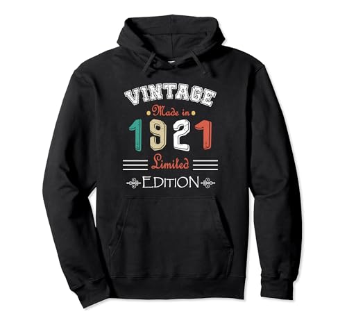 Comprar Nacido en BlackFriday 1921 Vintage Made In 1921 Cumpleaños Aniversario 103 Sudadera con Capucha Ofertas 2024 | regaloscumple.com