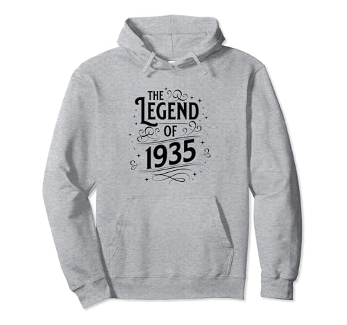 Comprar La leyenda Promoción 1935 Cute Birthday Party Sudadera con Capucha Ofertas 2024 | regaloscumple.com