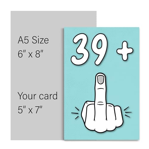 Ofertas Tarjeta   cumpleaños número 40  39 + 1 hoy  divertida tarjeta   cumpleaños para mujeres u hombres   40 años