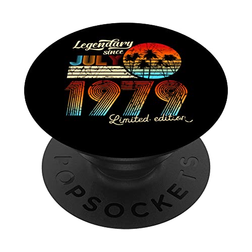Comprar Legendario De Cumpleaños Desde Julio De 1979 Regalo BlackFriday PopSockets PopGrip Intercambiable Rebajas 2025 | regaloscumple.com