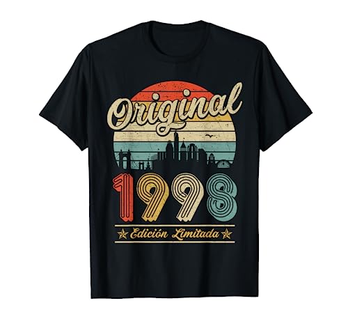 Comprar Original 1998 Edición Limitada Cumpleaños 26 Regalos Años Camiseta Ofertas 2024 | regaloscumple.com