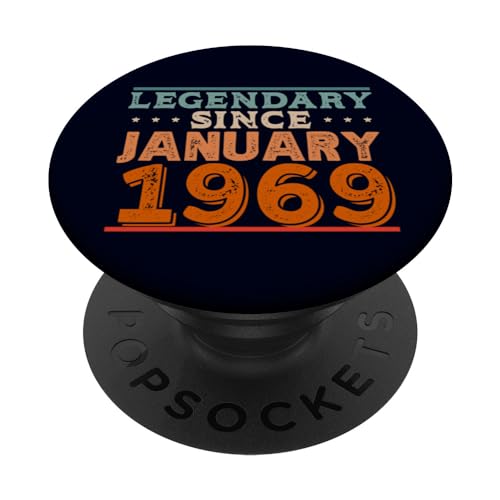 Comprar Cumpleaños Legendario desde enero 1969 Retro Vintage 60 cumpleaños PopSockets PopGrip Intercambiable Ofertas 2024 | regaloscumple.com