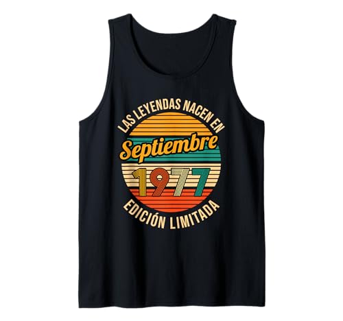 Consigue ahora Las Leyendas nacen Cumpleaños en Septiembre 1977 Cumpleaños 47 Camiseta sin Mangas Rebajas 2024 | regaloscumple.com