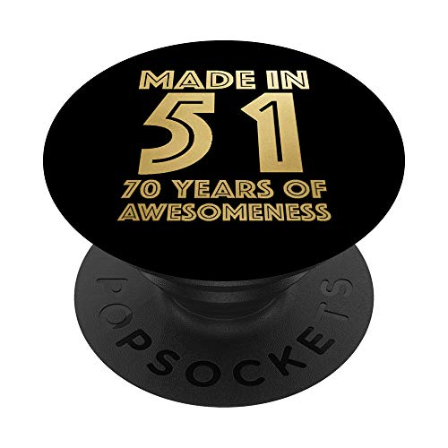 Comprar Regalos Ideas para regalar 70 cumpleaños Hombre Edad Mujer 70 años Abuelo PopSockets PopGrip: Agarre intercambiable para Teléfonos y Tabletas Top Precio 2024 | regaloscumple.com