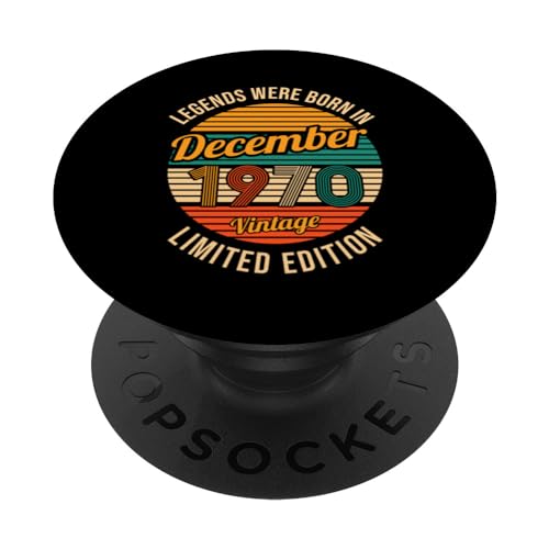 Comprar Las leyendas nacieron en diciembre 1970 53 cumpleaños PopSockets PopGrip Intercambiable Regalos Ofertas 2024 | regaloscumple.com