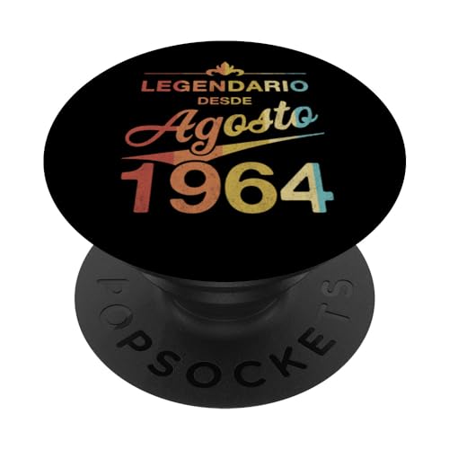 Comprar 60 Regalos cumpleaños Nacido en Agosto 1964 Vintage 60 años PopSockets PopGrip Intercambiable Top Precio 2024 | regaloscumple.com