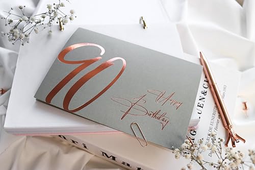 Oferta Flash Joli Coon Tarjeta 90 cumpleaños - Happy Birthday felicitacion con sobre y un sello de cera