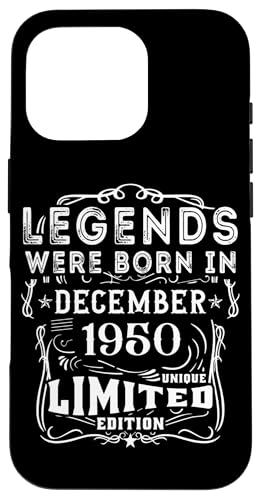 Comprar Carcasa para iPhone Ideas para regalar 16 Pro Cumpleaños Diciembre 1950 Edición Limitada Regalo Vintage Rebajas 2025 | regaloscumple.com