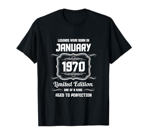 Consigue BlackFriday ahora Feliz Cumpleaños Enero 1970 Camiseta Rebajas 2024 | regaloscumple.com