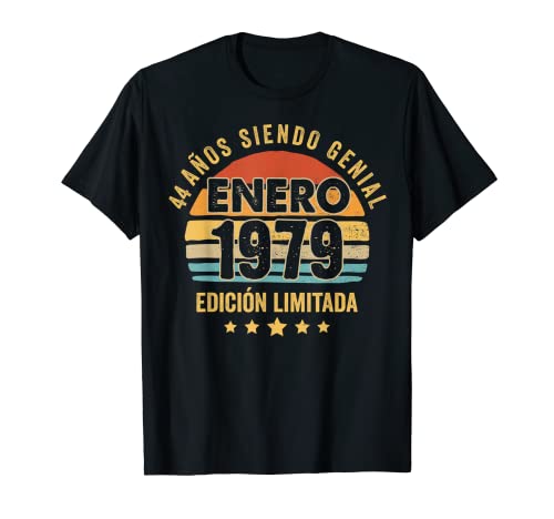 Comprar Hombre 44 Años Cumpleaños Regalo Hombre Enero 1979 Enero 44 Ideas para regalar Años Camiseta Ofertas 2024 | regaloscumple.com