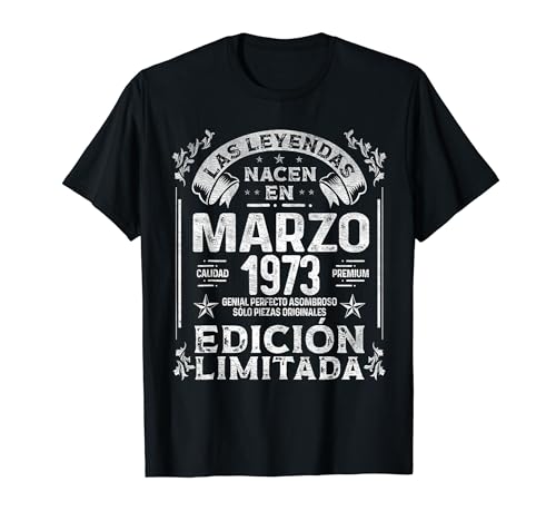 Oferta Las nacen Marzo - Años Camiseta