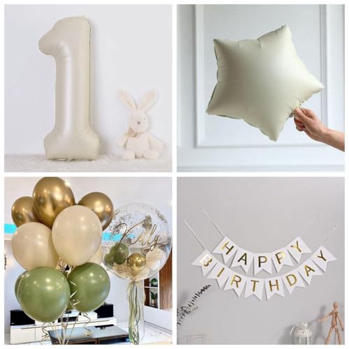 Top Precios Jxuzh cumpleaños verde 85 mujer 85 decoración mujer 85 decoración beige oro