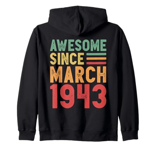 Comprar Impresionante regalo 90 cumpleaños desde Regalos marzo 1943 Sudadera con Capucha Rebajas 2025 | regaloscumple.com
