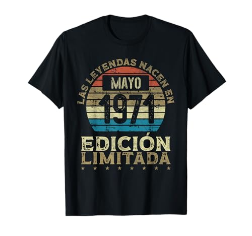 Consigue ahora Las Leyendas nacen BlackFriday en Mayo 1971 - 53 Años Cumpleaños Camiseta Rebajas 2024 | regaloscumple.com