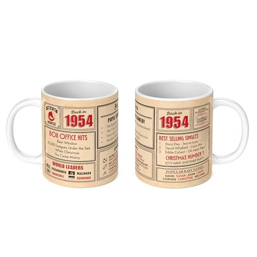 Ofertas de última hora 69 cumpleaños – Taza vuelta en 1954 en este año, regalo