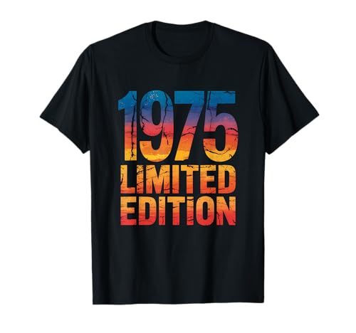 Comprar 50 Ideas para regalar años cumpleaños Regalo divertido vintage design 1975 Camiseta Ofertas 2025 | regaloscumple.com
