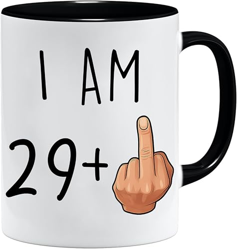 Consigue ahora Acen Merchandise Taza divertida 30 Promoción cumpleanos I am 29 Plus one Novedad 11 oz taza y caja regalo set te cafe oficina hogar Rebajas 2024 | regaloscumple.com