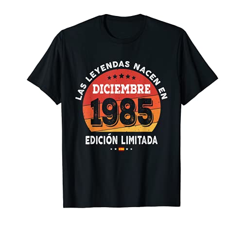 Comprar Las Catálogo Leyendas nacen en Diciembre 1985 - Regalo 36 años Camiseta Rebajas 2024 | regaloscumple.com