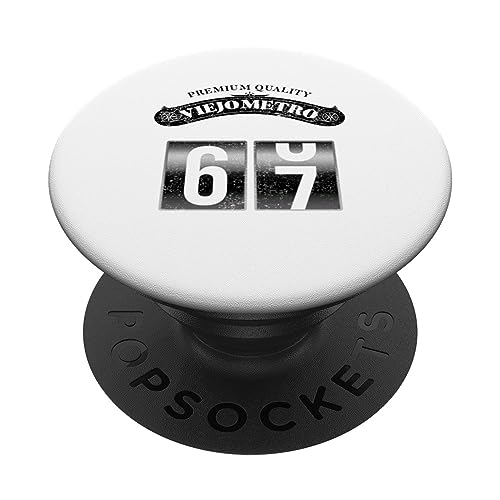 Consigue ahora Viejometro retro Ideas para regalar 66-67 divertido cumpleaños 67 PopSockets PopGrip Intercambiable Top Precio 2025 | regaloscumple.com