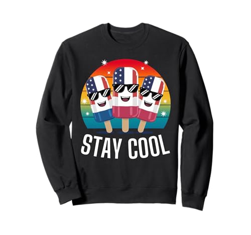 Consigue ahora Camisetas Stay Cool del 4 julio Catálogo para niños y hombres con la bandera estadounidense Sudadera Ofertas 2025 | regaloscumple.com