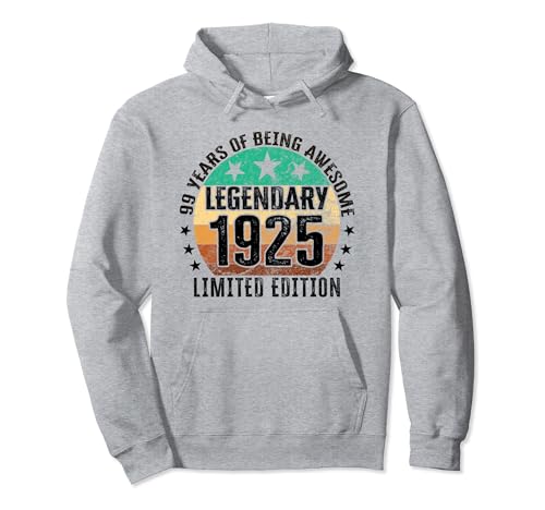 Consigue ahora Edición limitada 99 cumpleaños Nacido Navidad en 1925 Sudadera con Capucha Top Precio 2024 | regaloscumple.com