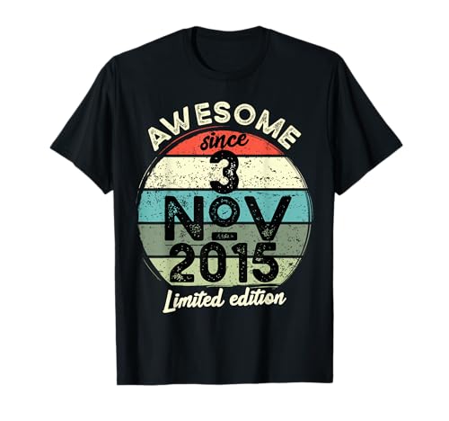 Comprar 3 Navidad noviembre 2015 10 cumpleaños 10 años 2025 Cumpleaños Camiseta Ofertas 2025 | regaloscumple.com