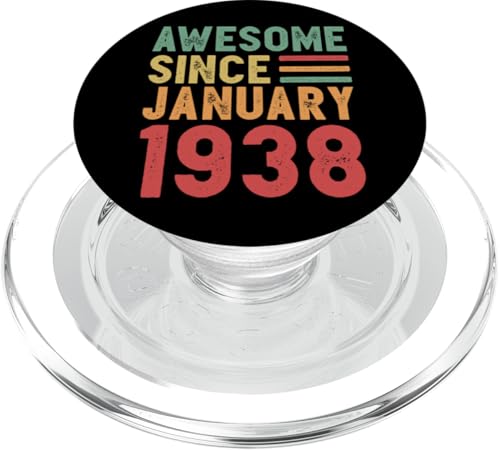 Comprar Impresionante regalo 90 cumpleaños desde enero 1938 PopSockets PopGrip para MagSafe Top Navidad Precio 2024 | regaloscumple.com