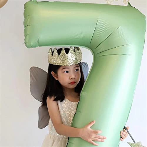 Comprar en Amazon Lingqiang color salvia el 70, grandes aluminio oliva 7 0 globos 70 suministros