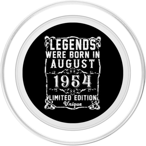 Ofertas de última hora Cumpleaños Agosto 1954 Edición Limitada Regalo Legend August PopSockets PopGrip