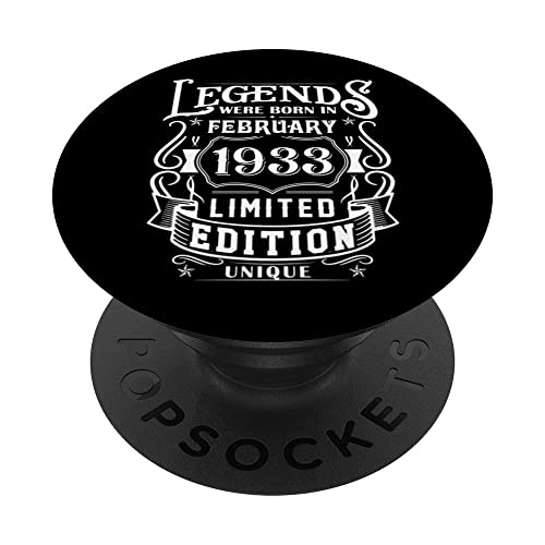 Comprar Cumpleaños Febrero 1933 Edición Limitada Regalo Regalos February PopSockets PopGrip Adhesivo Rebajas 2024 | regaloscumple.com