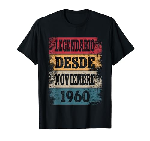Comprar Legendario Desde Noviembre 1960 - Cumpleaños 64 Años Camiseta Ideas para regalar Rebajas 2024 | regaloscumple.com