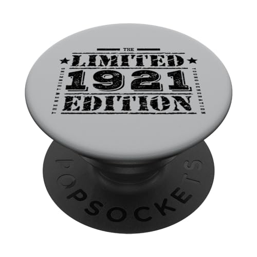 Consigue ahora Cumpleaños edición limitada 1921 para hombres y mujeres Regalos PopSockets PopGrip Intercambiable Top Precio 2024 | regaloscumple.com