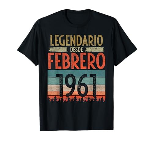Consigue ahora Febrero 1961 Vintage - Ideas para regalar 63 Años Regalo Cumpleaños Hombre Camiseta Top Precio 2024 | regaloscumple.com