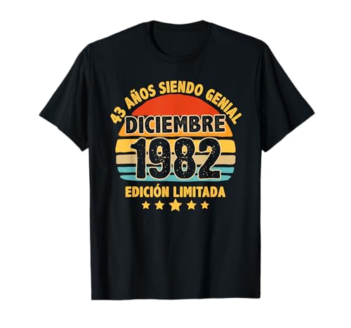 Comprar Diciembre 1982 43 Años Hombre Cumpleaños Ideas para regalar Diciembre 1982 Camiseta Top Precio 2025 | regaloscumple.com