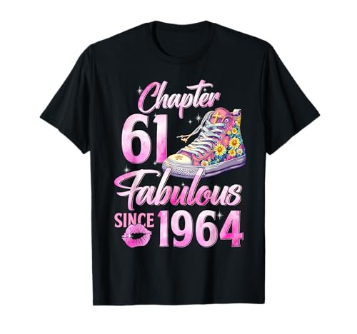 Comprar Catálogo Chapter 61 EST 1964 61 Years Old Gifts 61st Birthday Queen Camiseta Rebajas 2025 | regaloscumple.com