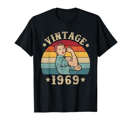 Comprar Regalo 56º cumpleaños Señoras Año Cumpleaños 1969 Mujeres 56 años Camiseta Top Precio 2025 | regaloscumple.com