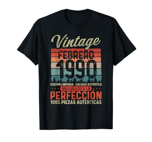 Consigue ahora Febrero 1990 Vintage Regalo 33 Regalos Años Cumpleaños Hombre Camiseta Top Precio 2023 | regaloscumple.com