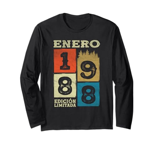 Comprar Enero 1988 Vintage - 37 Navidad Años Regalo Cumpleaños Hombre Manga Larga Ofertas 2025 | regaloscumple.com