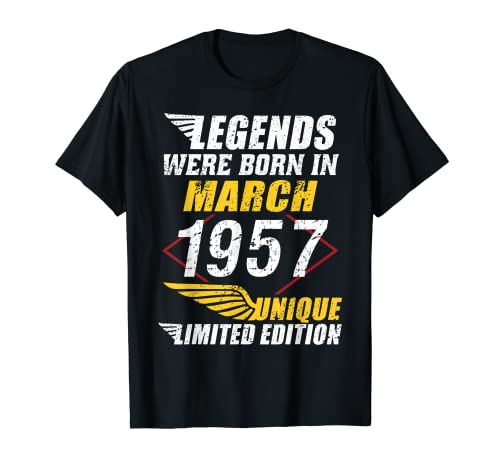 Oferta Cumpleaños 1957 Limitada March Camiseta