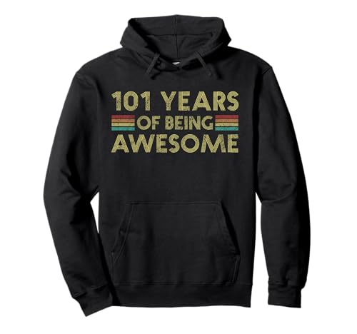 Consigue ahora 101 cumpleaños divertido 101 años ser Navidad impresionante cumpleaños Sudadera con Capucha Top Precio 2024 | regaloscumple.com