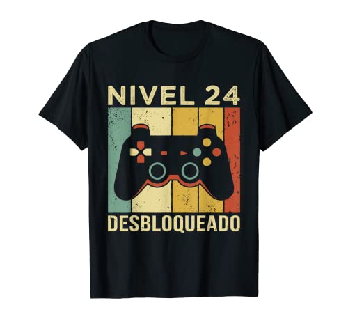 Comprar Gaming Videojugador Cumpleaños Mando Cumpleaño 24 Aniversario Gaming Camiseta Rebajas 2025 | regaloscumple.com