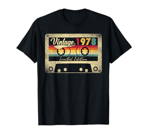 Comprar Edición limitada Vintage Best Of 1978 Regalo BlackFriday 45 cumpleaños Camiseta Top Precio 2024 | regaloscumple.com